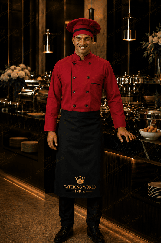 CHEF COAT RED SD