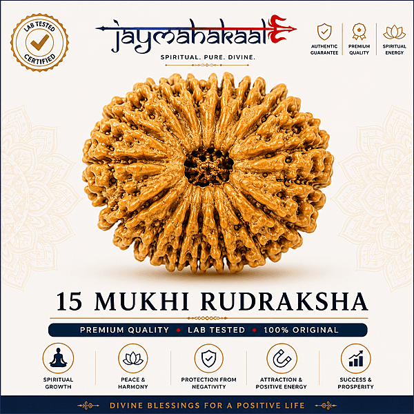 15 Mukhi Nepali Rudraksha (Pandrah Mukhi) – Lab Tested
