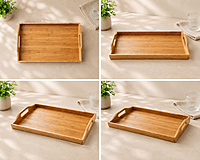 Wooden serving tray