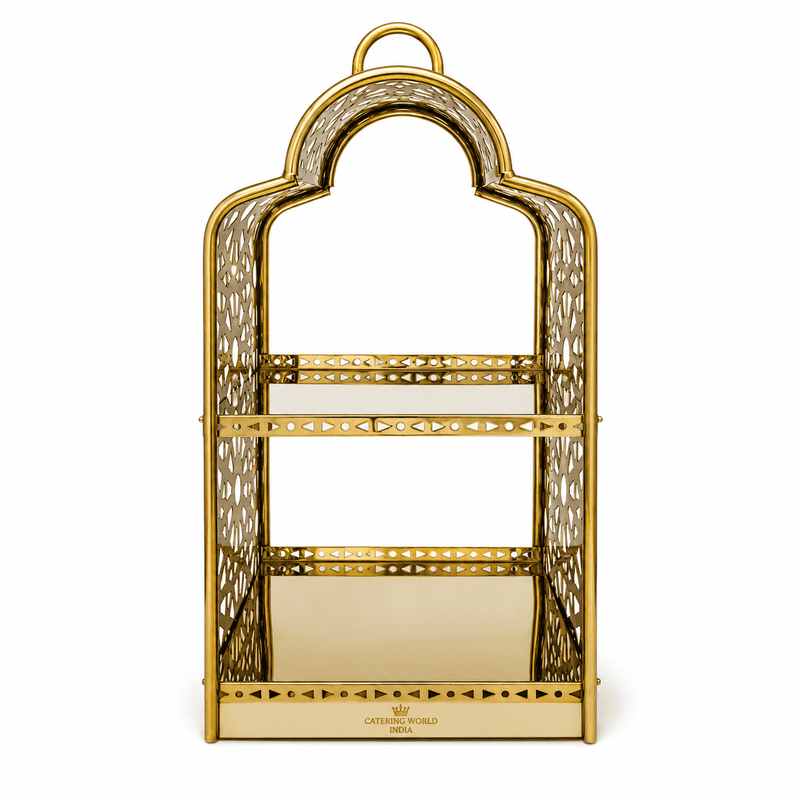 2 1 SQUARE SMALL PINJARA LASER GOLD