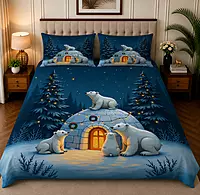Luxury 7D Digital Print Bedsheet Soft, Stylish & Premium Quality Bed Sheet for Modern Bedroom Decor