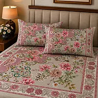 Abstract 7D Digital Print Bedsheet Soft, Stylish & Premium Quality Bed Sheet King-225 x 250 CM)