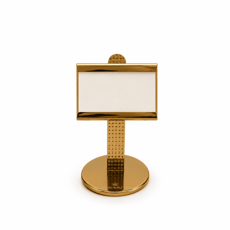 MENU STAND GOLD