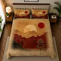 Yellow 7D Digital Print Bedsheet Soft, Stylish & Premium Quality Bed Sheet King-225 x 250 CM)