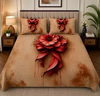 Brose 7D Digital Print Bedsheet Soft, Stylish & Premium Quality Bed Sheet King-225 x 250 CM)