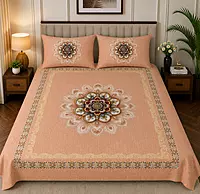 7D Digital Print Bedsheet Soft, Stylish & Premium Quality Bed Sheet King-225 x 250 CM)