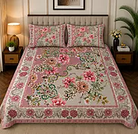 Abstract 7D Digital Print Bedsheet Soft, Stylish & Premium Quality Bed Sheet King-225 x 250 CM)