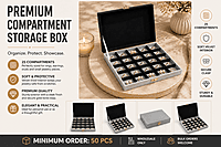 Premium compartment MDF storage box