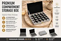 Premium compartment MDF storage box