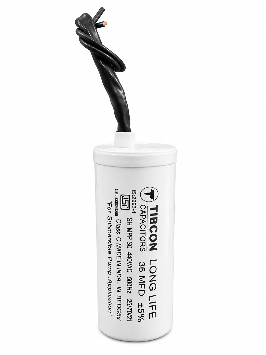 Tibcon 36 MFD 440 V Capacitor for Submersible Pump