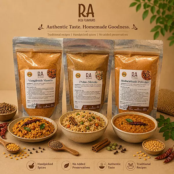 Masala Powder-3*100gm (Vangibath Masala,Paulo Masala,Bisiblebath powder)