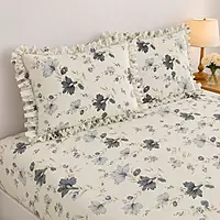 Luxury Frill Fitted Bedsheet with Soft Fabric & Elegant Ruffle Design for Modern Bedroom Decor