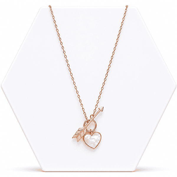 92.50 rose gold Harteen with Arrow pendent with chain - 18