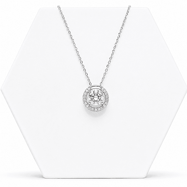 92.50 silver Moon With Dimond pendent chain - 18