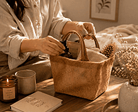 Jute tote bag with dual handle