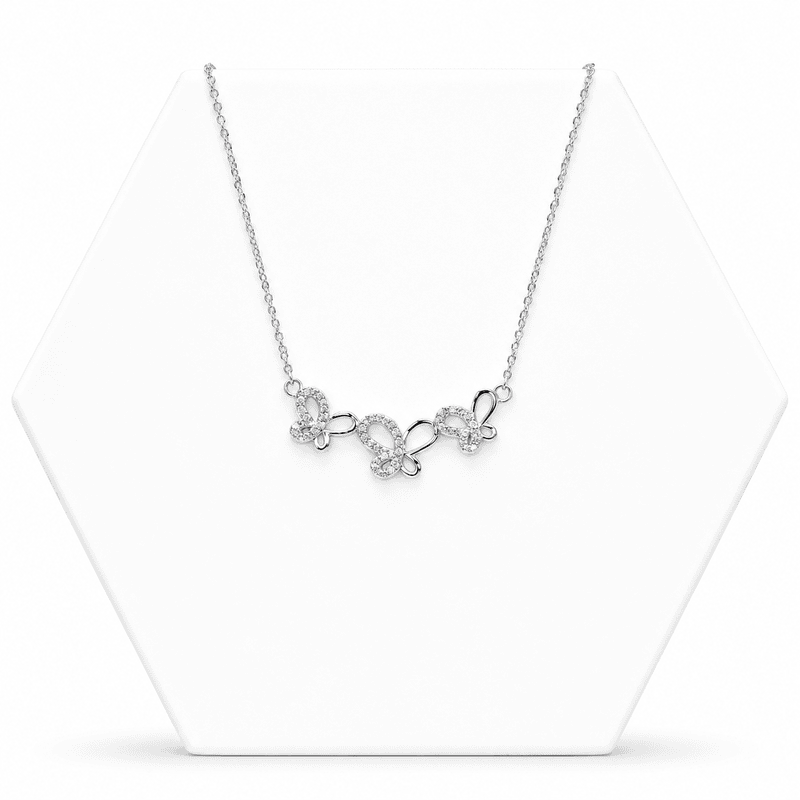 92.50 Butterfly Pendent with chain - 18