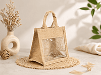 Jute display gift bag