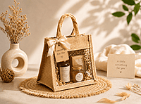 Jute display gift bag