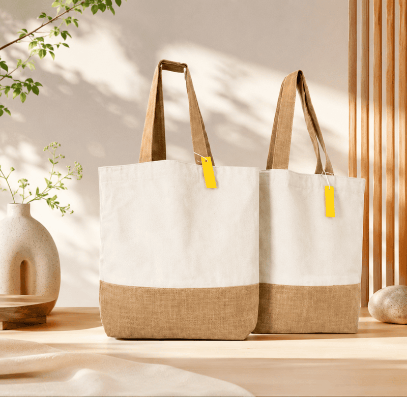 Mixed fabric bag