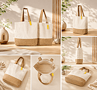 Mixed fabric bag