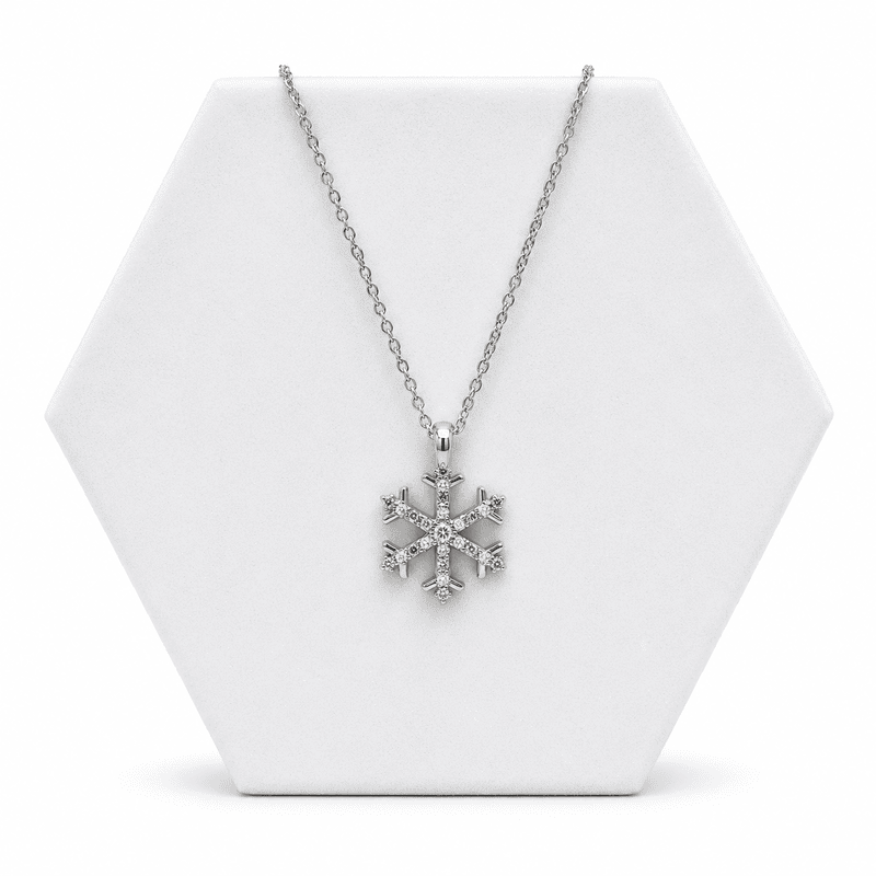 92.50 Silver Snowflake Symbol With chain - 18