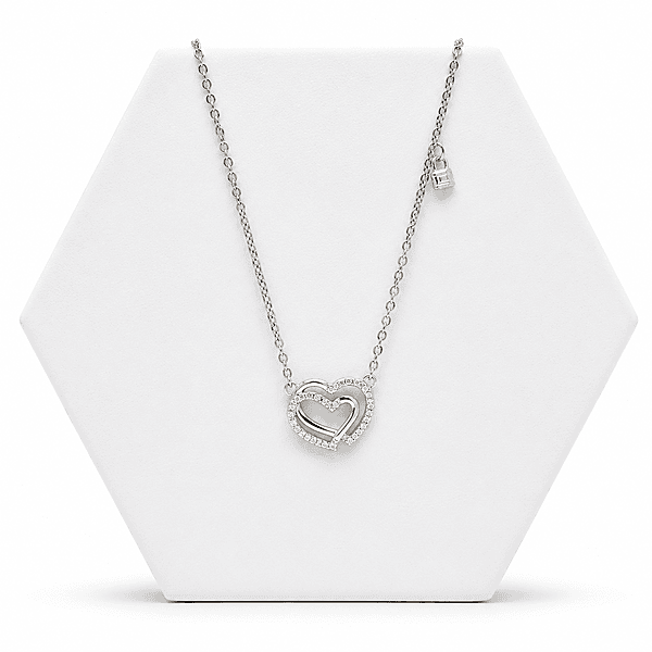 92.50 Silver Heart Pendent with chain - 18