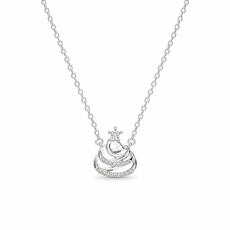 92.50 Silver Pendent with chain fancy - 18 Inches