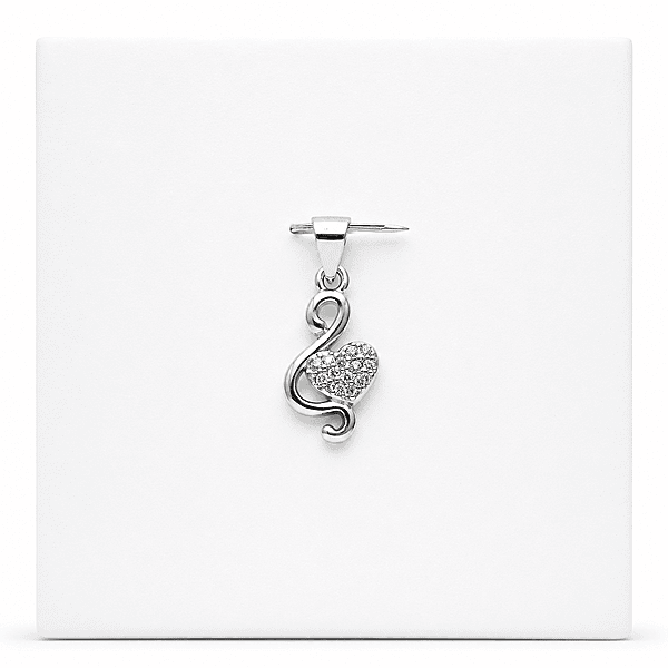 92.50 silver Heart Pendent - SWAN