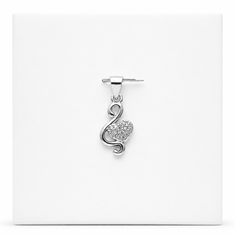 92.50 silver Heart Pendent - SWAN
