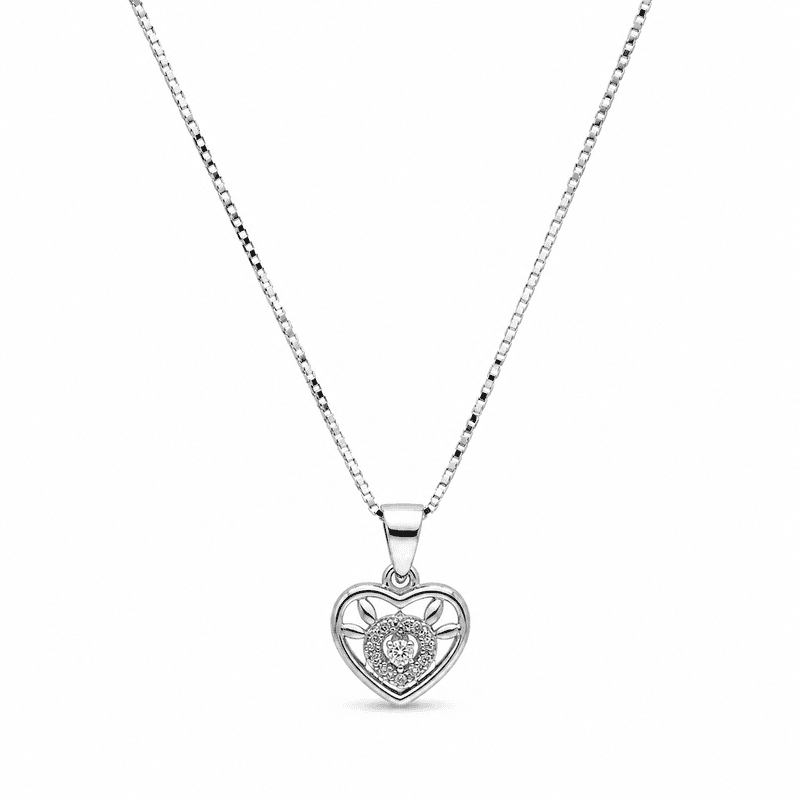 92.50 Silver Pendent With chian - 18