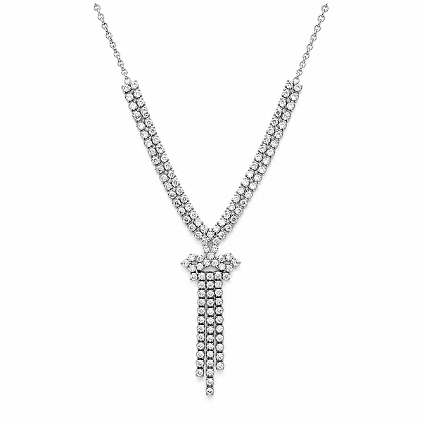 92.50 dimond neckless with hangings - 18