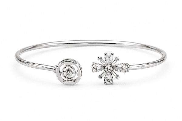 92.50 Silver Bracelet For women Adjustable new fancy - Silver