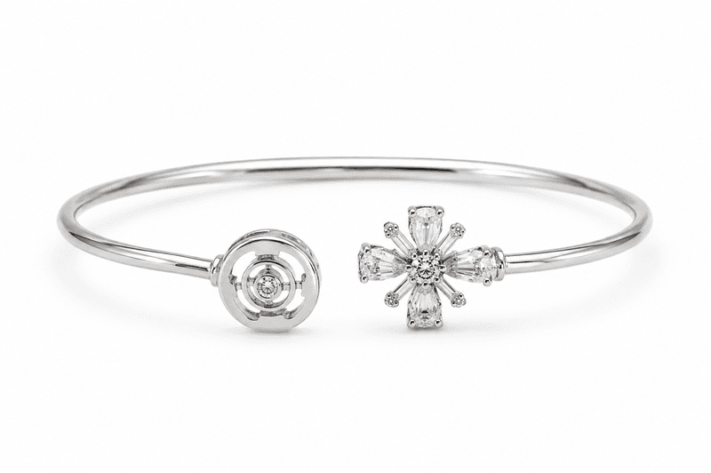 92.50 Silver Bracelet For women Adjustable new fancy - Silver