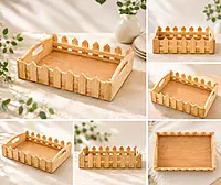 Pinewood picket fence serving tray