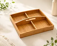 pinewood 4- section orgnaizer tray