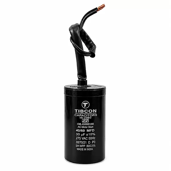 Tibcon 30 (40-60) MFD Motor Starting Capacitor | 275V | Starting | Dry