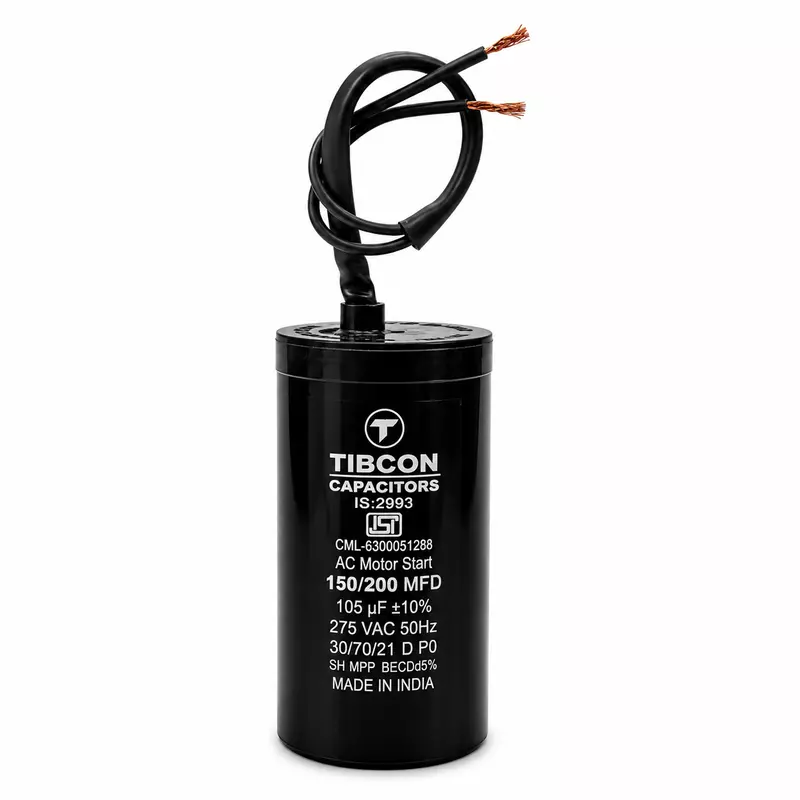 Tibcon 150-200 MFD 275 V Motor Starting Capacitor