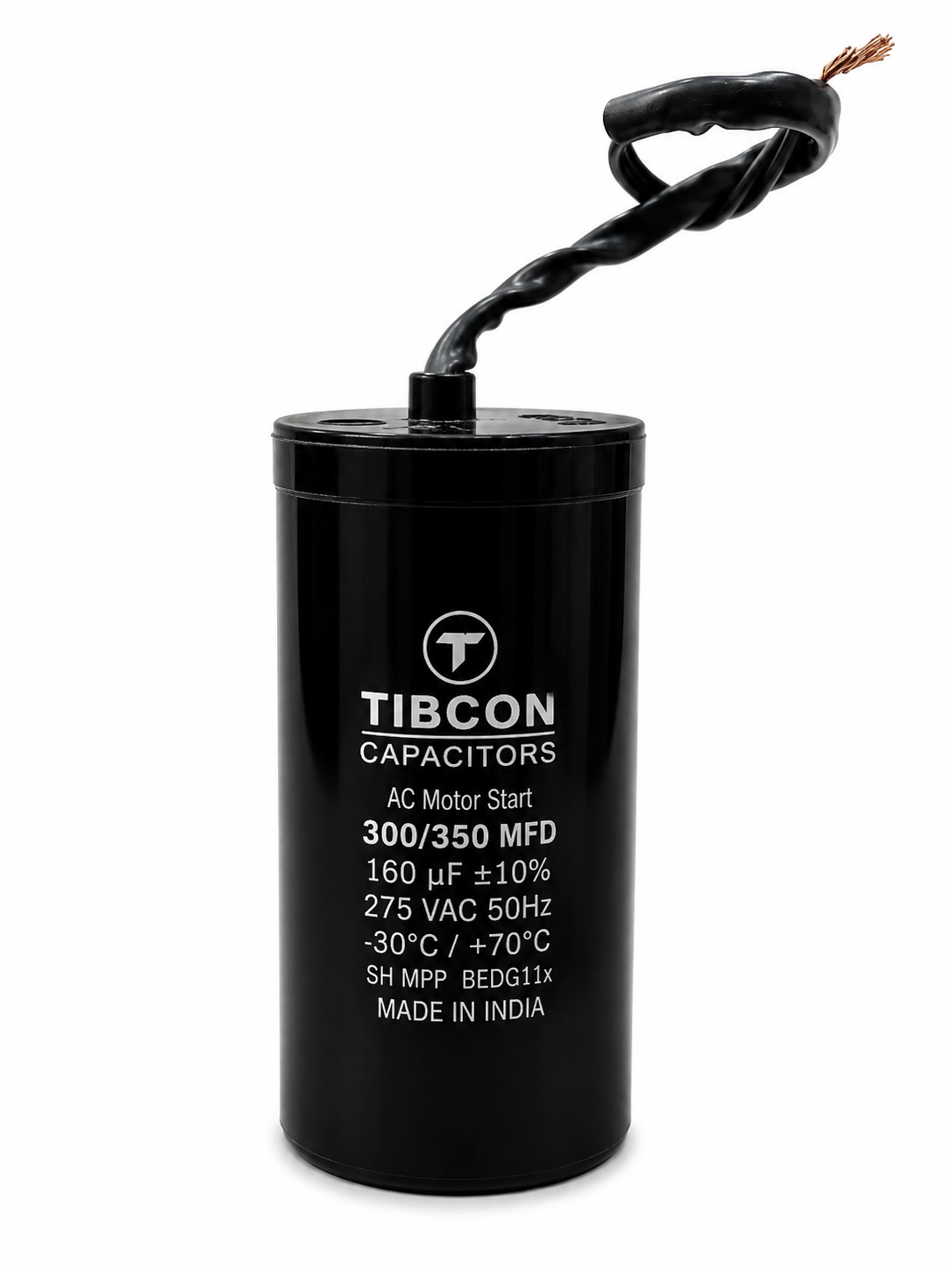 Tibcon 300-350 MFD 275 V Motor Starting Capacitor
