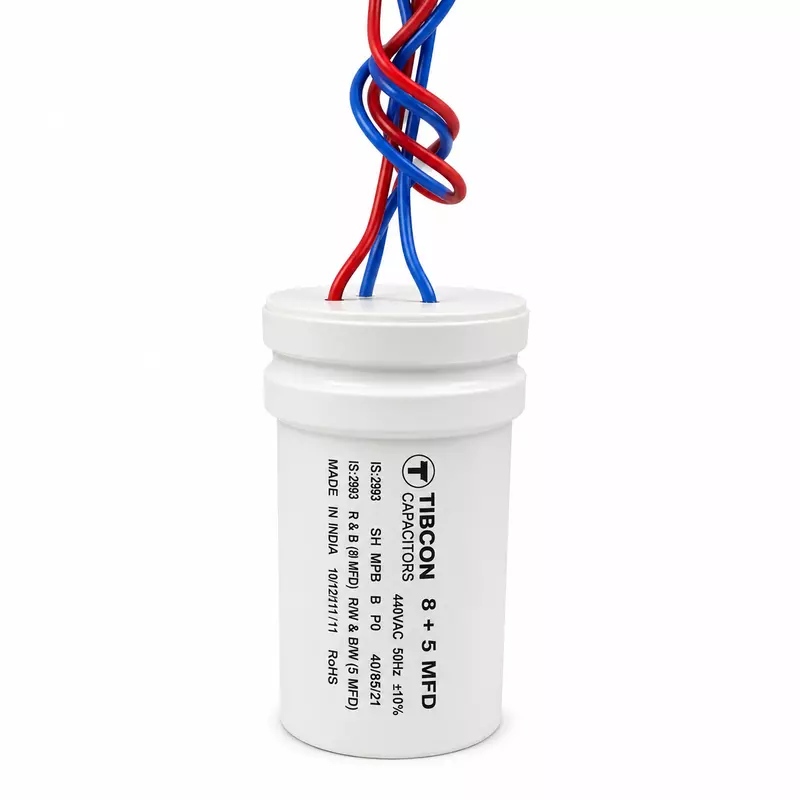 TIBCON 8+5 MFD 440V (40x60) PP  CAPACITOR