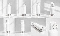 SS Hot & Cold Bottle White