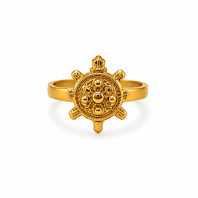 Panchaloha Tortoise Design Ring for Men and Women | Traditional Adjustable Spiritual Ring