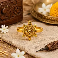 Panchaloha Tortoise Design Ring for Men and Women | Traditional Adjustable Spiritual Ring