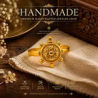 Panchaloha Tortoise Design Ring for Men and Women | Traditional Adjustable Spiritual Ring