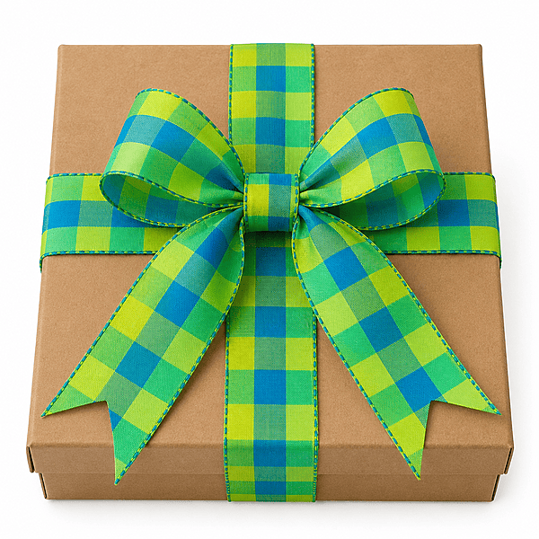 Check Fabric Ribbon
