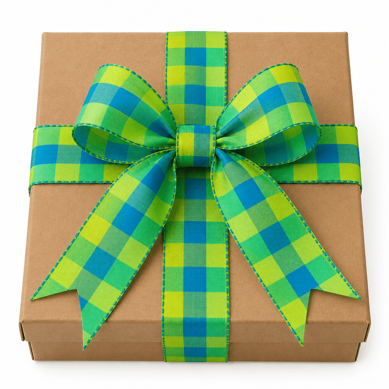 Check Fabric Ribbon