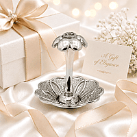 Sterling Silver Lotus Agarbatti Stick Stand | Decorative Incense Holder for Pooja
