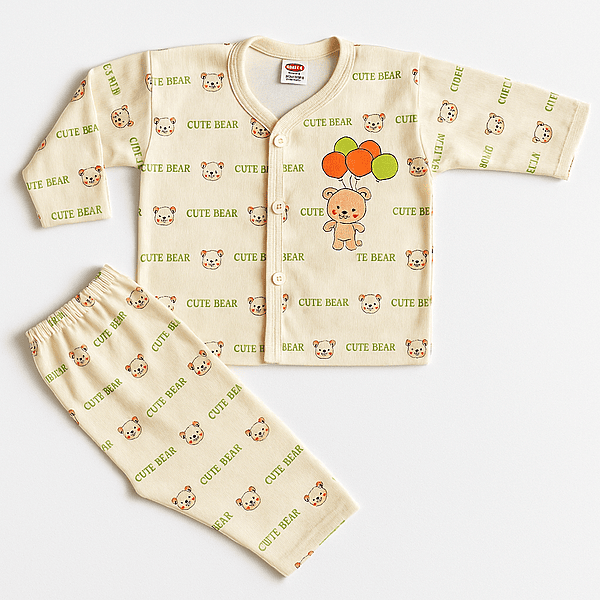 Cartoon Print Cotton Night Suit