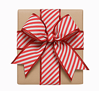 Candy Cane Magic Burlap Ribbon