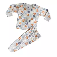 Alphabet Print Baby Cotton Suit
