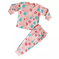 Alphabet Print Baby Cotton Suit